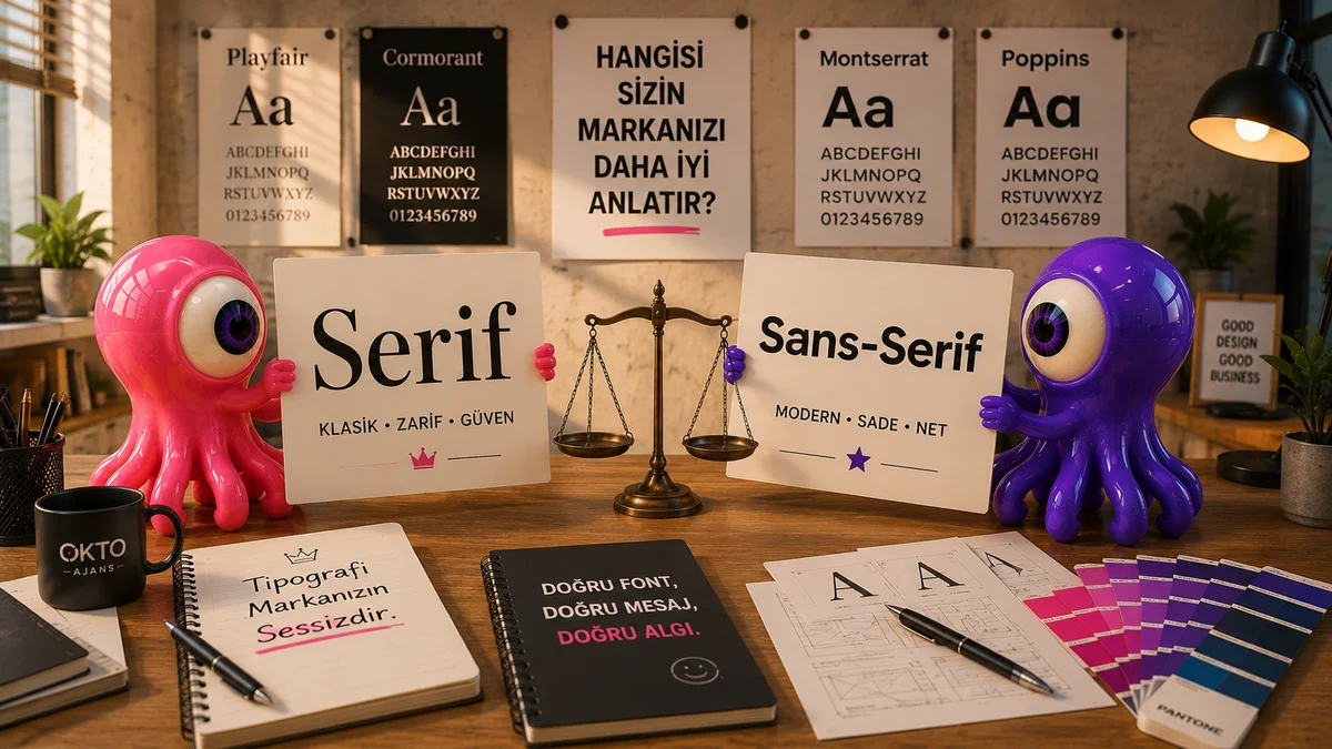 Doğru Fontu Seçmek: Serif mi, Sans-Serif mi?